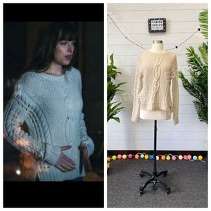 ASI "Fifty Shades Freed" Anastasia Steele's sweater, Vince Yak Wool cable knit